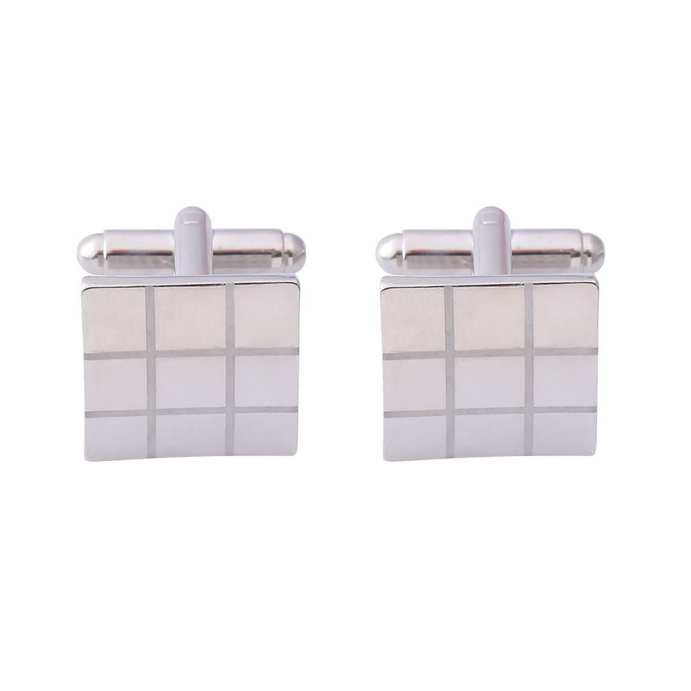 uusi neliönmuotoinen raita ruudullinen kalvosinnapit muoti ruudullinen ranskalainen paita hihansuu kynsi_voghion.com