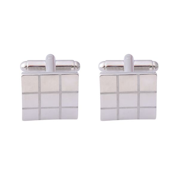 uusi neliönmuotoinen raita ruudullinen kalvosinnapit muoti ruudullinen ranskalainen paita hihansuu kynsi_voghion.com