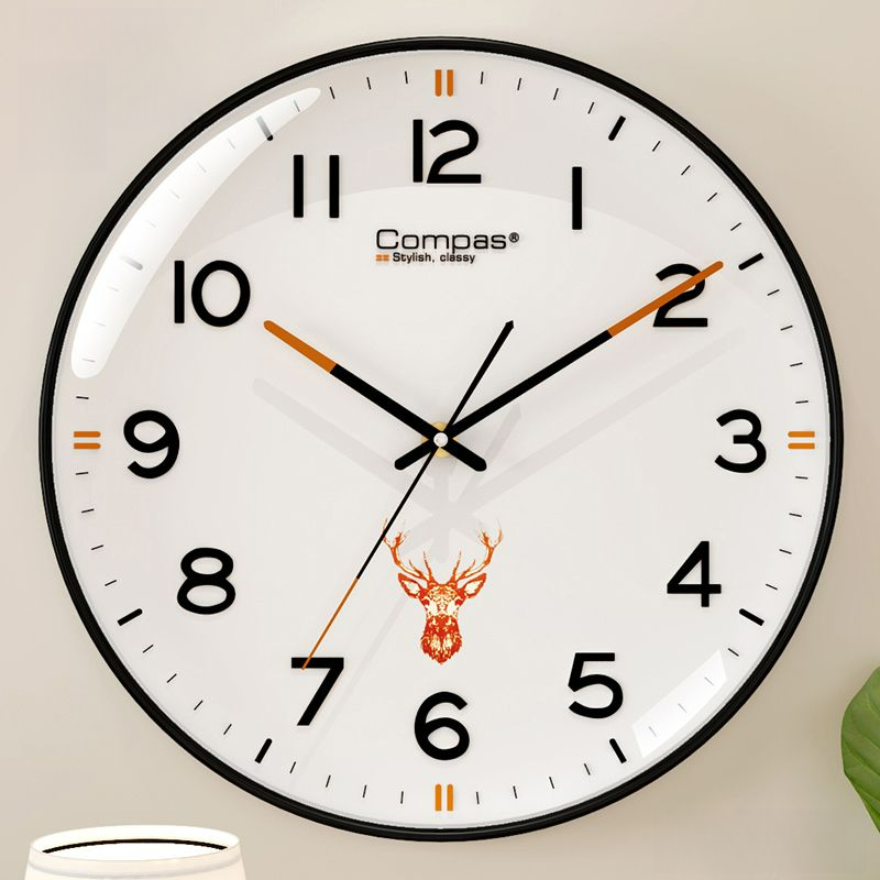 Kangbas Haushalt Runde Wohnzimmer Wand Schlafzimmer Wandmontage Modische Stille Quarzuhr_voghion.com
