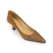 Fashionable Splicing 2024 Women's Pointed-Toe High Heels In Brown/Green B67a_voghion.com