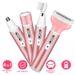 Tagliacapelli elettrico da donna 4 in 1: rasoio per sopracciglia, ascelle e corpo indolore, ricaricabile tramite USB e impermeabile._voghion.com