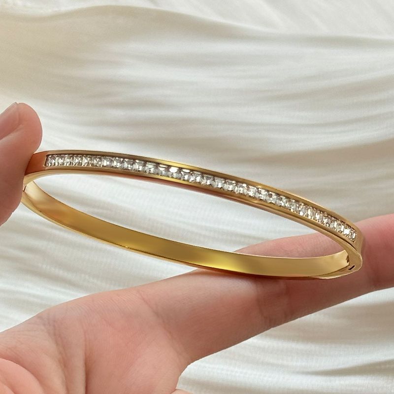 Women's Bracelets Small Waist Bracelet For Women Light Luxury Niche Exquisite Plain Ring Bracelet High Grade Titanium Steel Non Fading Hand Jewelry_voghion.com