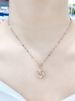 New Non-Fading Dynamic Hexagram Necklace Titanium Plated Steel Clavicle Chain For Women Light Luxury Niche Internet_voghion.com