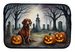 Irish Setter Spooky Halloween Dish Drying Mat Absorbent Dish Drying Mat Pad for Kitchen Counter Dish Drainer Mat for Countertop, 14 x 21", Multicolor_voghion.com