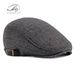 Peaked cap men's autumn and winter wool beret men's British retro in the elderly warm forward hat_voghion.com