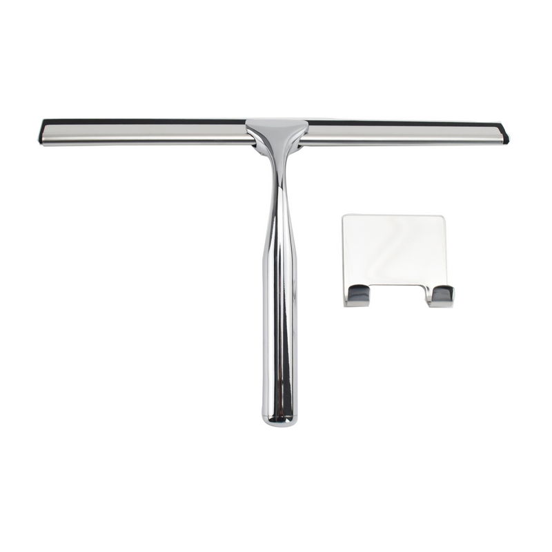 Suitable For Washbasin Glass Wipers, Window Wipers, Glass Cleaning Tools, Brushing Bathroom Doors And Windows Tiles, 10 Inch Silver Formula Hook_voghion.com