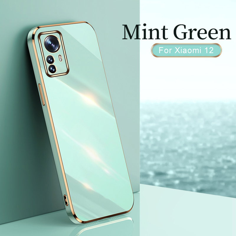 Xiomi 12X Case Luksuslik sirge servaga kaetud tagakaas Xiaomi Mi12 jaoks Xiaomy Xaiomi Mi 12 Pro 12X 5G kaamera kaitse _voghion.com