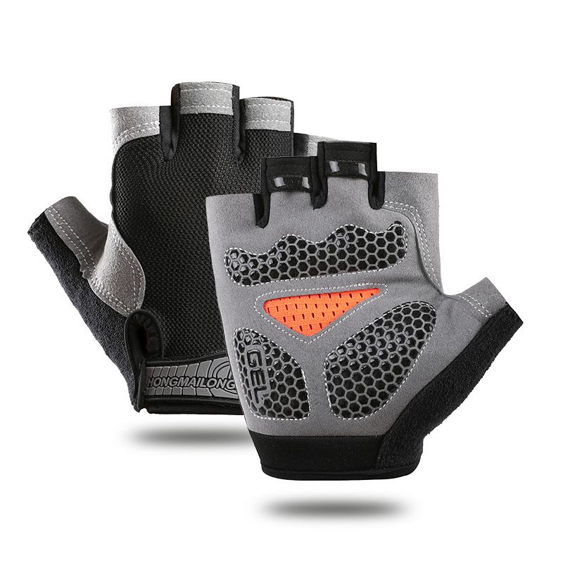 Guantes de gel de medio dedo para ciclismo para hombre y mujer, transpirables, antideslizantes, para bicicleta de montaña, para verano, gimnasio, yoga, deporte, entrenamiento_voghion.com