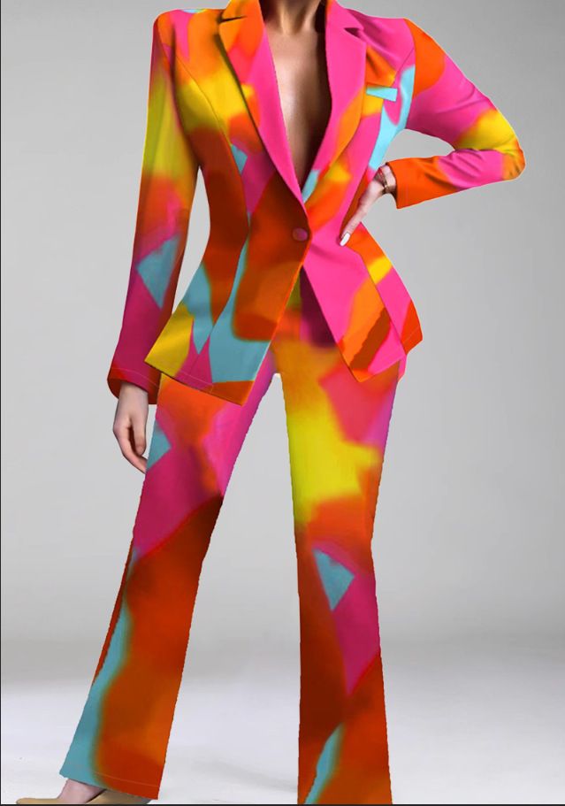 Damesmode temperament slim broek tweedelig pak_voghion.com