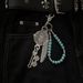 Grote sleutelhanger met kralenketting, decoratieve accessoires, modeaccessoires_voghion.com