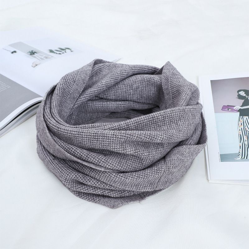 Einfarbiger großer Pullover im Waffelstil für Frauen im Herbst-Winter, koreanische Version, modisch vielseitig, Studentenhals_voghion.com