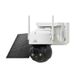 Telecamera di sicurezza solare wireless da 4 MP, sorveglianza esterna/interna 2K HD, panoramica a 355° e inclinazione a 90°, resistente alle intemperie IP66, visione notturna, audio bidirezionale_voghion.com