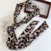 Herbst/Winter Melad Leopard Print Ausschnitt Damen, High-End, Flatter, Schal, Mehrzweck-Haargummi,_voghion.com