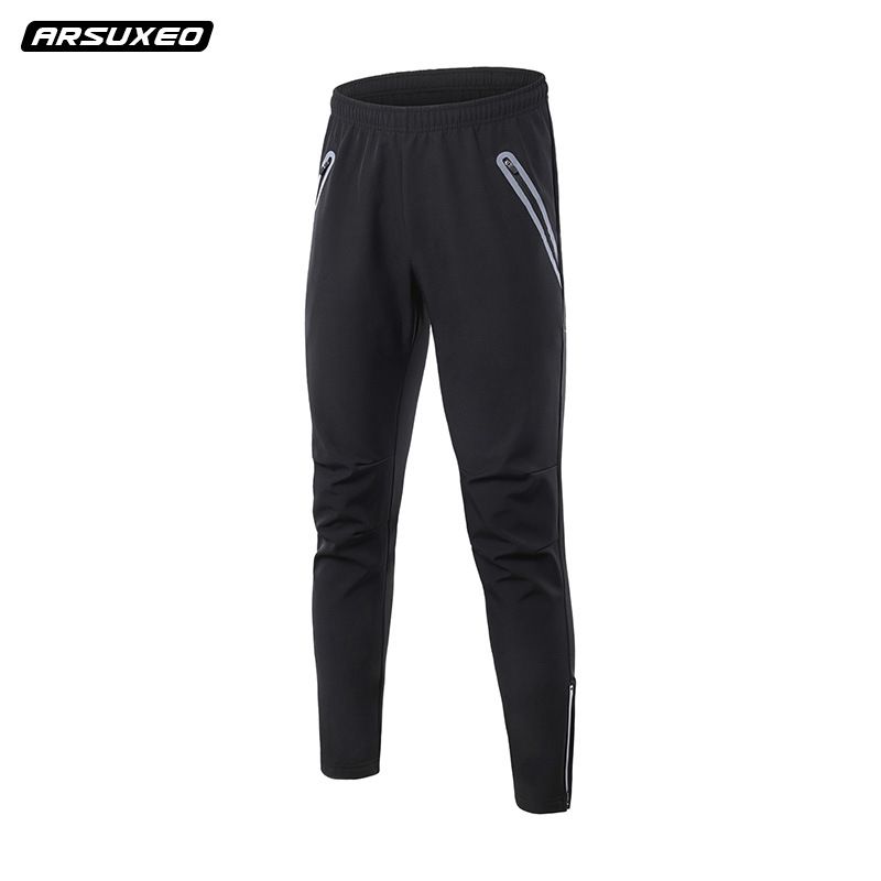 Vêtements pour hommes vélo de route VTT combinaison d'équitation pour hommes plus polaire épaisse chaud coupe-vent haut imperméable noir_voghion.com