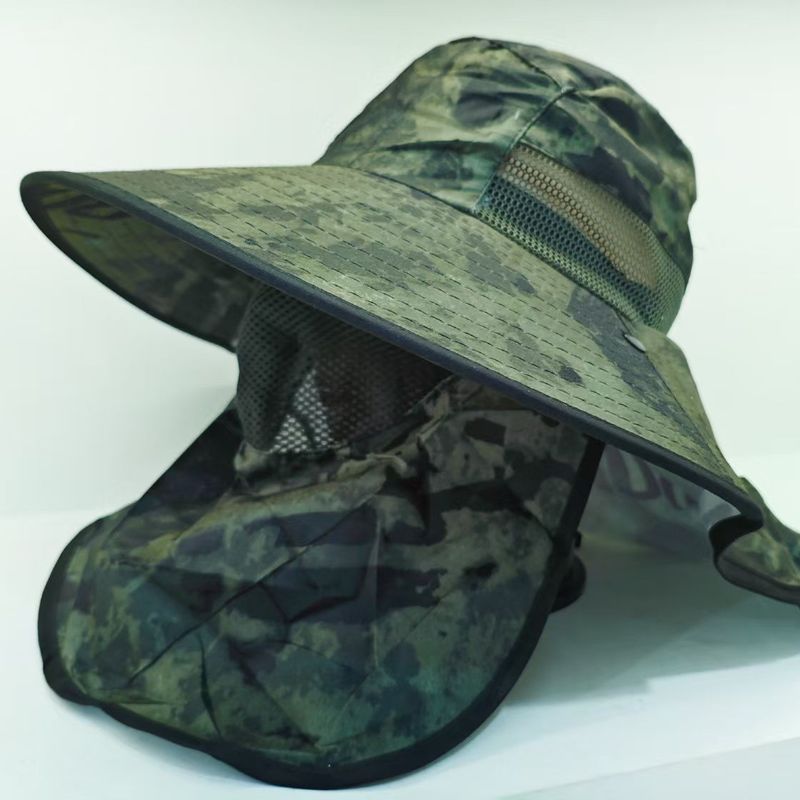 Fishing Sun Face Mask For Men, Hiking Sunshade Outdoor Summer UV Protection Large Brim Unisex_voghion.com
