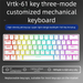 Teclado mecánico VRTK de 61 teclas RGB con interruptores intercambiables en caliente y personalizable para oficina y juegos_voghion.com