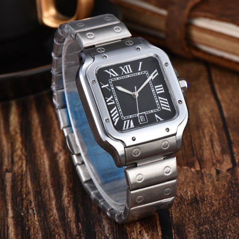 2025 New Fashion Style Rustfritt stål Vanntett Automatisk Maskinklokke Klokker Weistwatch_voghion.com