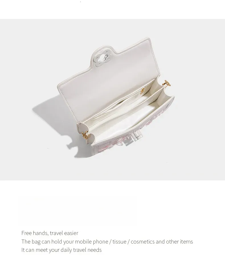 Livraison gratuite Été 2025 Nouvelle collection de sacs à main polyvalents et tendance, sacs de créateurs, luxe de niche, bandoulière en dentelle raffinée_voghion.com