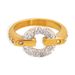 Ins Wind Day Sparkling Starry Sky Water Diamond Ring Titanium Steel Niche Cold Wind Ring Female_voghion.com