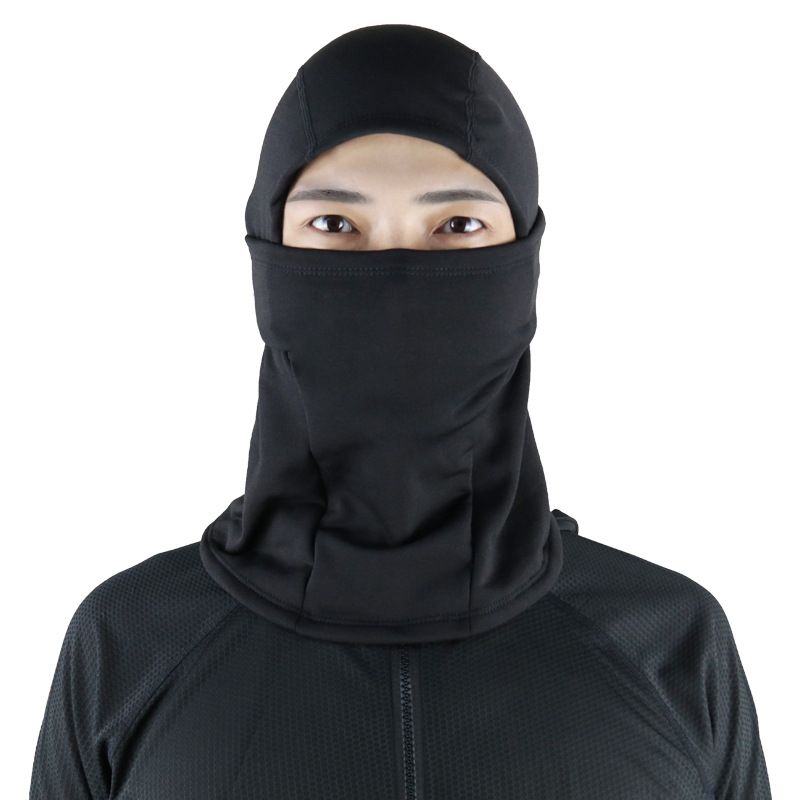 Mascarilla de ciclismo de invierno - Pasamontañas térmico y cortavientos para ciclismo, motociclismo y esquí - Tejido elástico de licra/spandex - Ajuste unisex_voghion.com