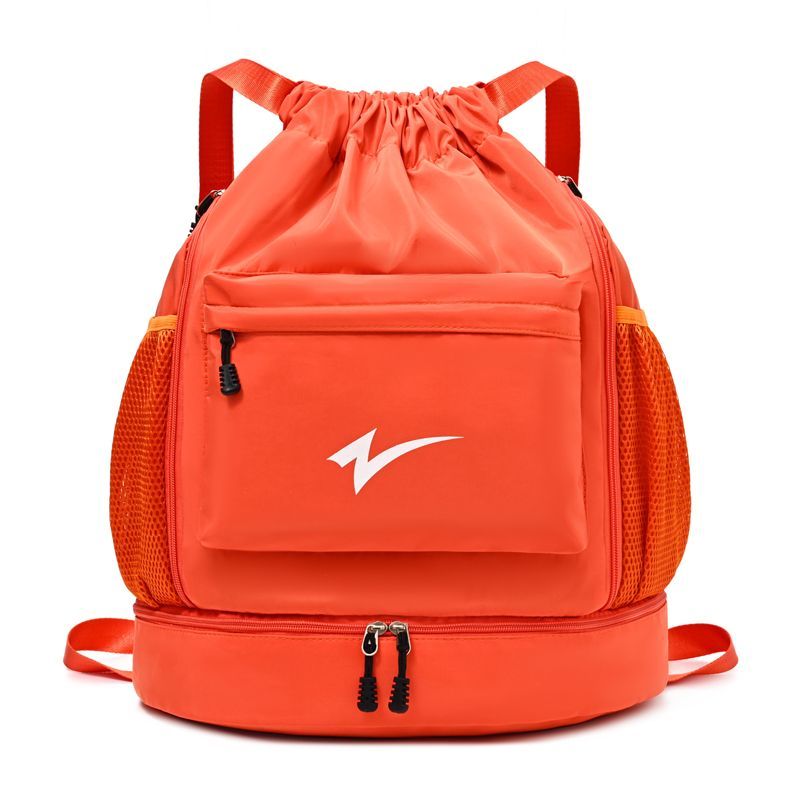 Drawstring Backpack, Large Capacity Fitness Drawstring, Basketball Pocket, Lightweight Travel, Swimming Storage Bag, Dry Wet Separation_voghion.com