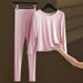 Modal Thermal Underwear Set For Women, Seamless Base Layer, Slim Fit, Plus Size, 100kg Lines, Inner Wear, Autumn_voghion.com