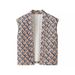 Gilet en coton matelassé imprimé pour femme, nouveau produit automne/hiver 2024 w091 2106_voghion.com
