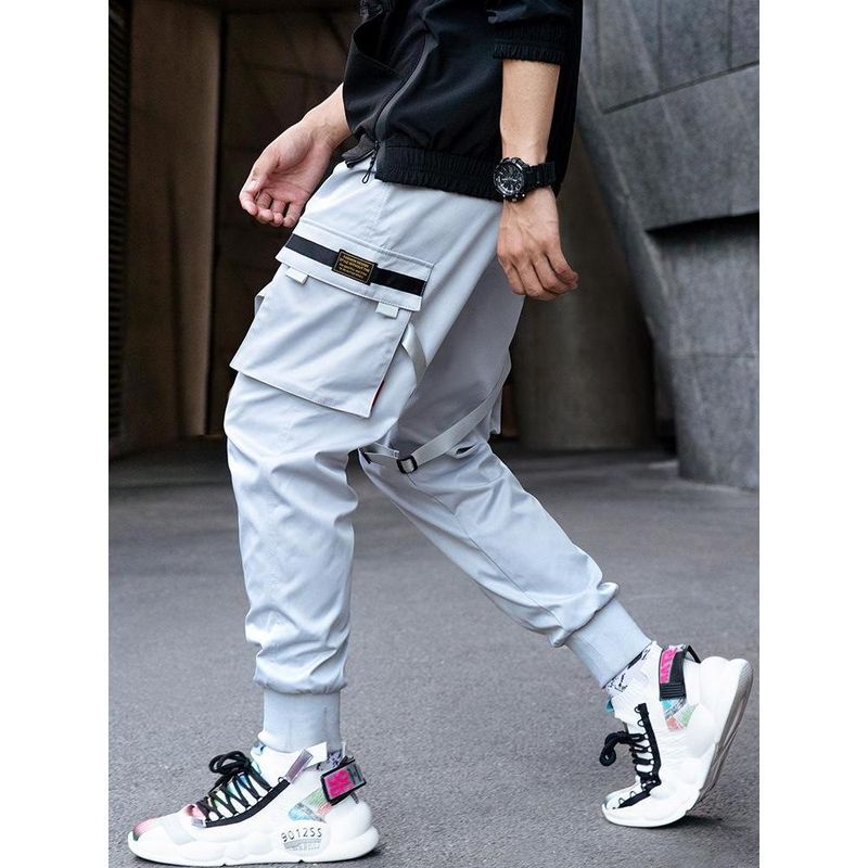 Funktionelle Cargohose für Herren, lässig, Herbst/Winter, Jogger, taktische Fallschirmjägerhose_voghion.com
