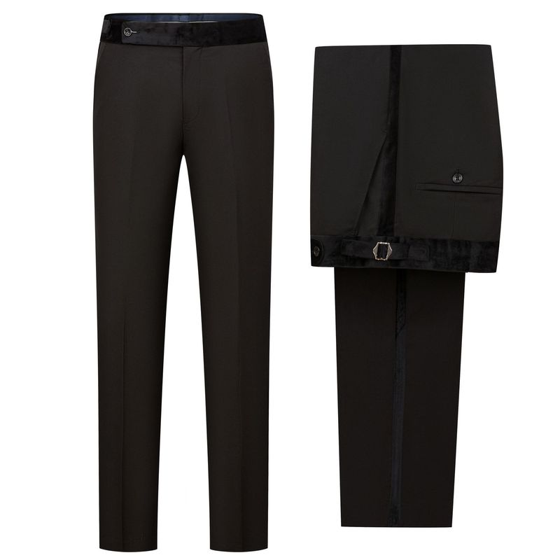 Vêtements pour hommes Pantalons décontractés pour hommes de grande taille populaires avec des pantalons de costume en velours à boutons papillon Cenne Des Graoom_voghion.com