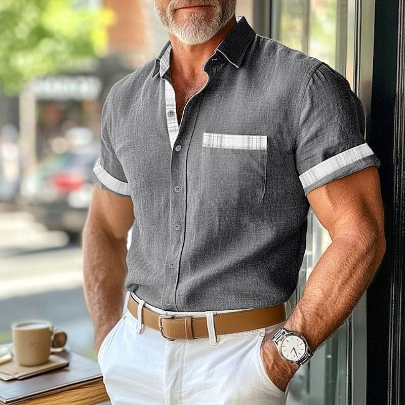 Men's 2025 Summer Short Sleeve 3D Print Fashion Beach Shirt_voghion.com