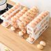 Automatic Egg Dispenser - Refrigerator Organizer Holds 30 Eggs | BPA-Free | Space Saving | EU_voghion.com