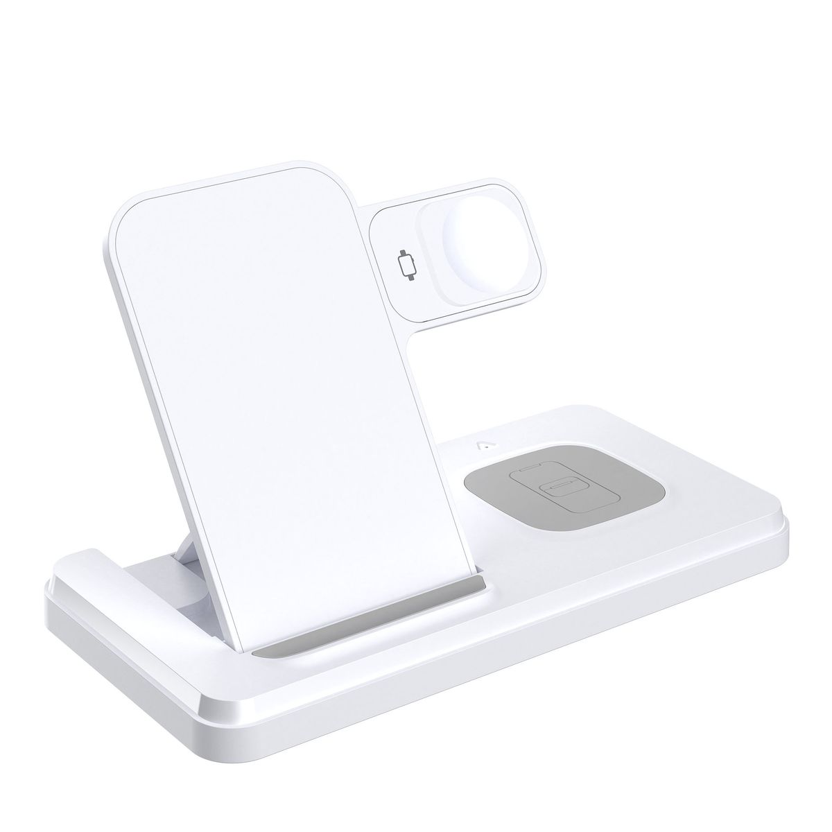 Cross Border Hot Selling Foldable Three In One Wireless Charger Supports 15W Fast Charging Mobile Phone Holder Foldable Wireless Charger_voghion.com