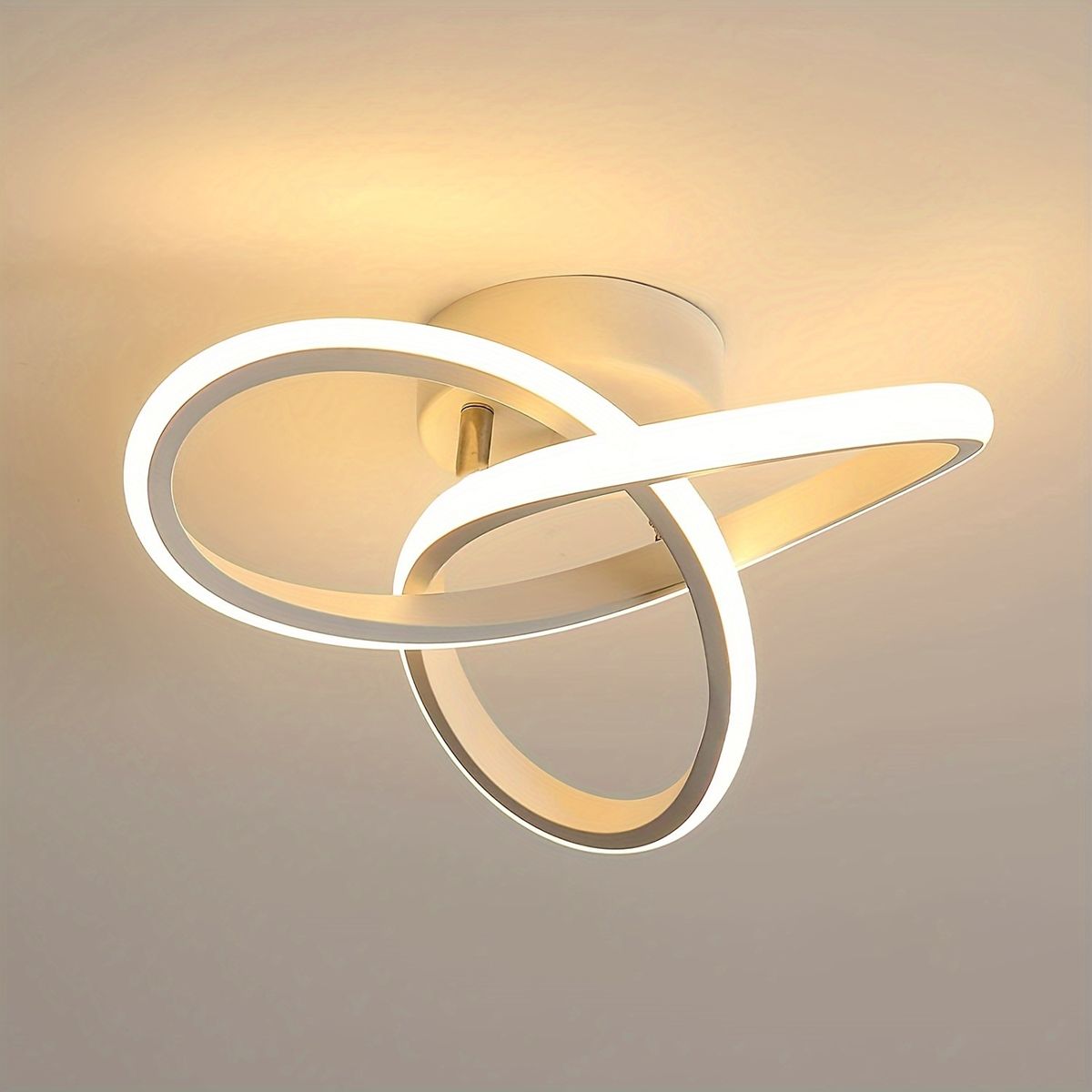 Luminária de teto LED moderna, ajustável em 3 cores, embutida, versátil para todos os cômodos, 85 V-265 V_voghion.com