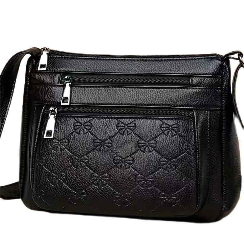 Borsa a tracolla singola per suocera, in vera pelle, per donne di mezza età e anziane, modello Mom PU, 2024_voghion.com