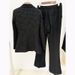 Glam Rhinestone Blazer & Flare Pants Set – Tailored Fit, Cotton Blend, Office-to-Party Versatility (Black, S Size, Fall 2025 Collection)_voghion.com