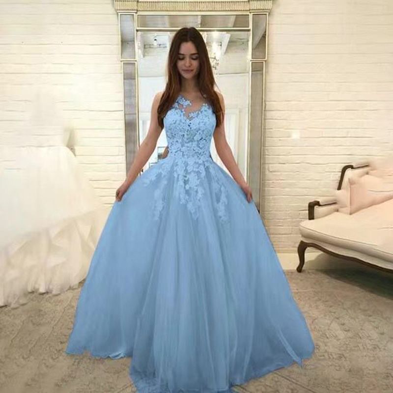 Women's wedding dress sexy lace wedding dress tricolor dress_voghion.com
