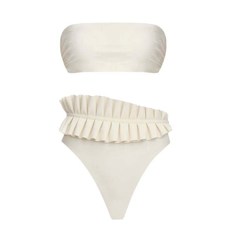 Traje de baño de cintura alta a la moda para mujer._voghion.com