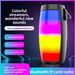 Buntes Licht Drahtloser Pulse Bluetooth-Lautsprecher Tragbarer Subwoofer für den Außenbereich Home Große Lautstärke Stereo-Sound_voghion.com