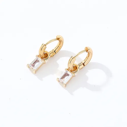 Joseph's Fashion Simple Trend Crystal Sugar Square Star Zircon Oorbellen Geavanceerd ontwerp Set Transparante Zircon Oorbellen_voghion.com