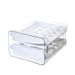 2-Tier Drawer-Style Egg Storage Container - 40-Cell Clear Pet Refrigerator Organizer (Stackable Egg Tray Freshness Protection)_voghion.com