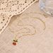 Collana con ciondoli di ciliegie per donna, catena in acciaio inossidabile placcato oro 14 carati, regalo di compleanno_voghion.com
