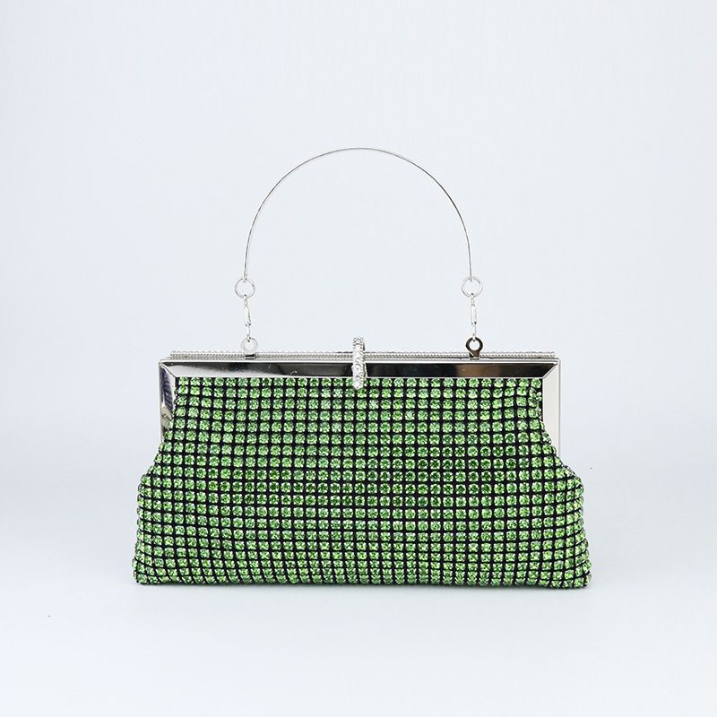 Women's Bags new fashion rhinestone shiny square portable dinner bag large capacity fashion ladies handbag_voghion.com