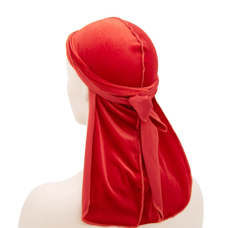 Unisex fløyelslang pirathatt populær fløyelsdurag med lang hale_voghion.com