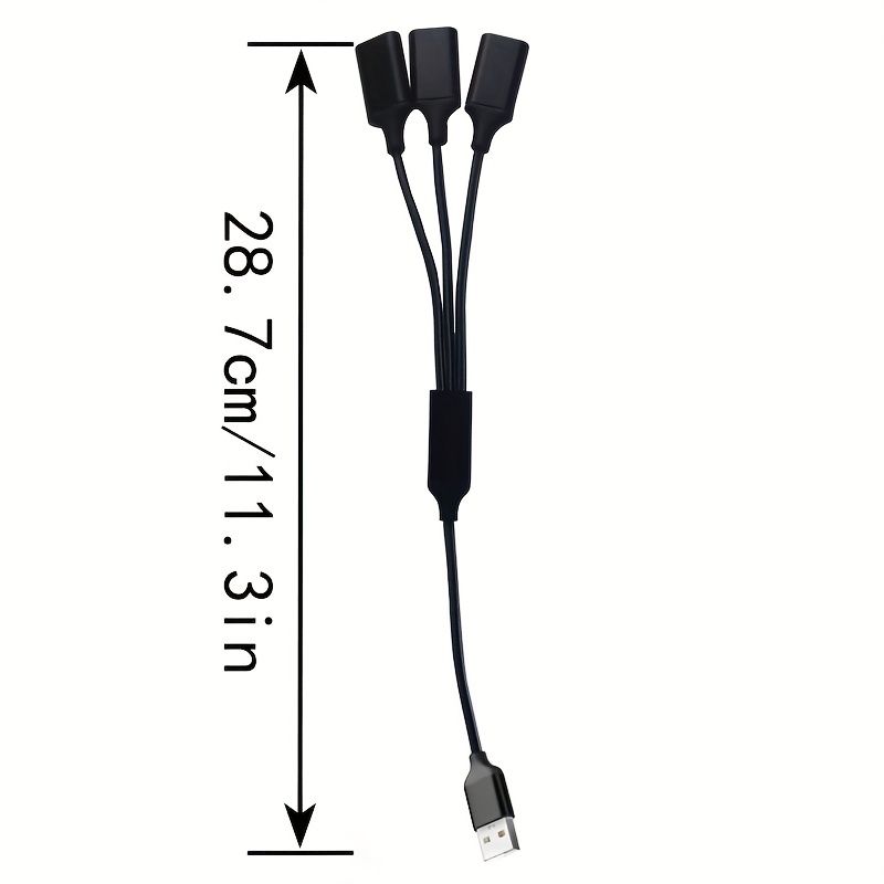 USBA To Three A USBA Splitter Cable USBA Hub Data Transfer Read Camera USB Flash Disk Data Read Multi-port_voghion.com