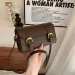 Women's Leather Buckle Handbag Free Shipping Designer Simple Square Shoulder Crossbody Light Luxury High-end Texture_voghion.com