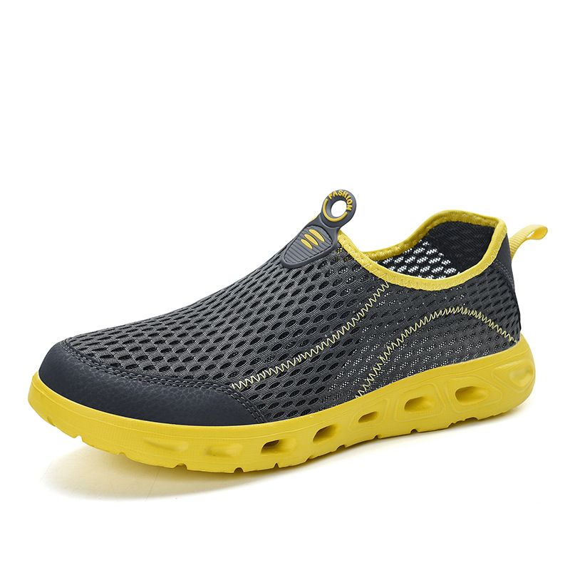 Herenschoenen Grote maat waterschoenen buitensport waterschoenen herenschoenen mesh doek ademende wandelschoenen_voghion.com
