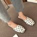 dekke tå polka dot mules tøfler m skinn cross band slides sko cutout sandalias mujer 2022 sommer flip flops_voghion.com