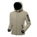 Giacca Stormtrooper con pile, giacca sportiva antivento casual con cappuccio in pile di cotone softshell, da uomo autunno e_voghion.com
