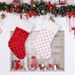 Home & Garden New Christmas Decoration High-end Christmas Stocking Red Christmas Stocking Gift Bag Tree Hanging Gift Socks_voghion.com