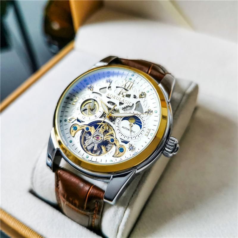 Fashion Men's Waterproof Tourbillon Fully Automatic Mechanical Watch_voghion.com